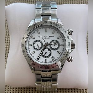 Stuhrling Original Raceway 564 GMT Quartz 42mm Chronograph
